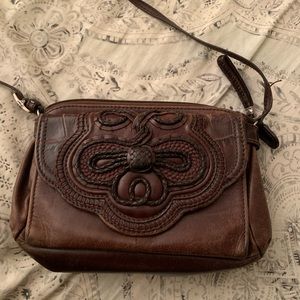 Brighton brown leather bag with attached wallet